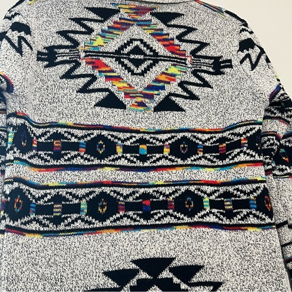 Anthropologie Northern Angel Aztec Print Open Front Cardigan 🌈 - Picture 3 of 5